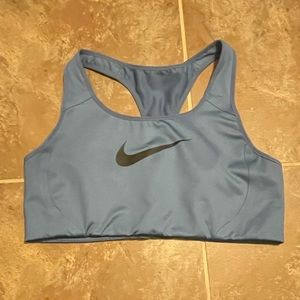 Blue Nike medium impact sports bra. Size Large.